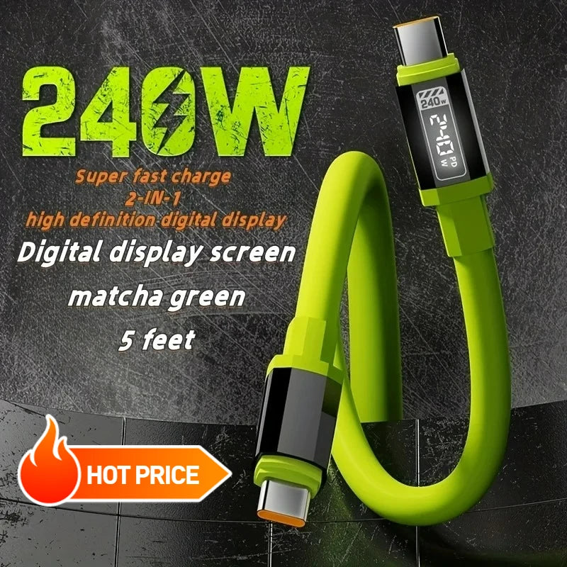 Nexora PowerView 240W Fast Charging Cable